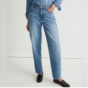 Madewell Light Blue Straight Slouchy Boyfriend Leg Jeans 27x29